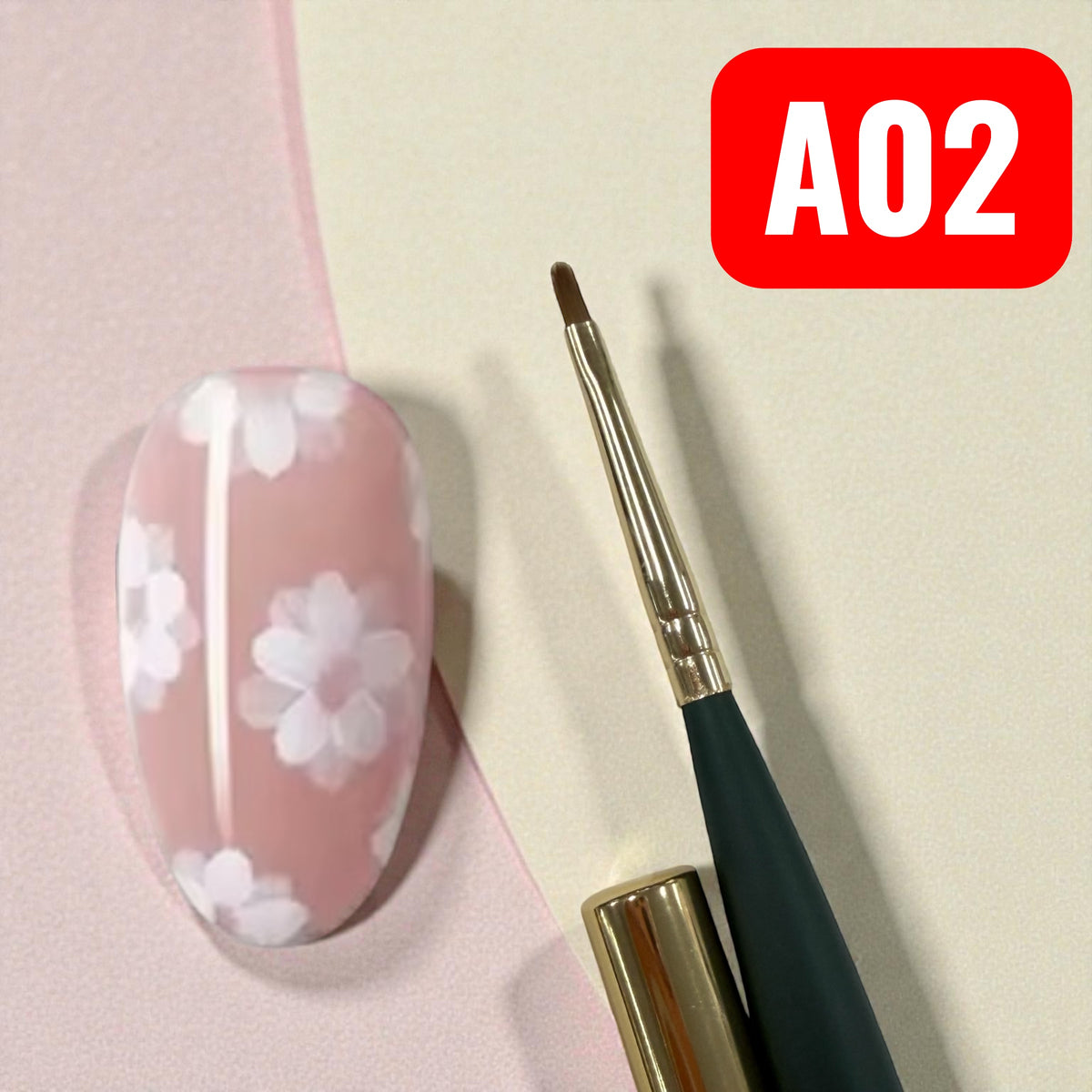 FlexOne Daisy Flowers Brush Nail Art - Flower and Butterfly Brush Nail Art