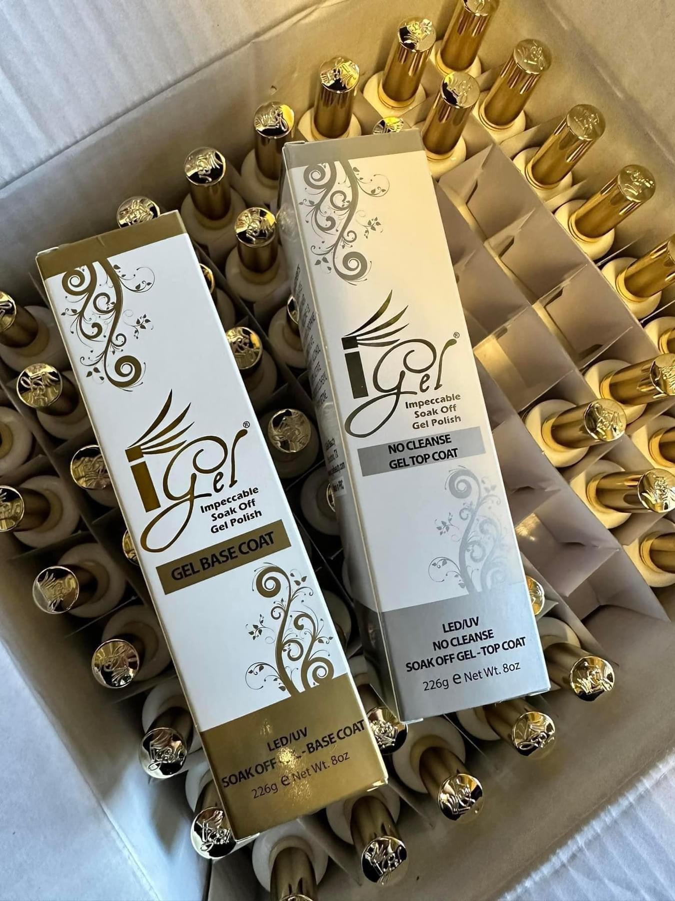 Igel Basecoat Refill 8oz / Igel Topcoat Refill 8oz free 12 bottles 0.5oz