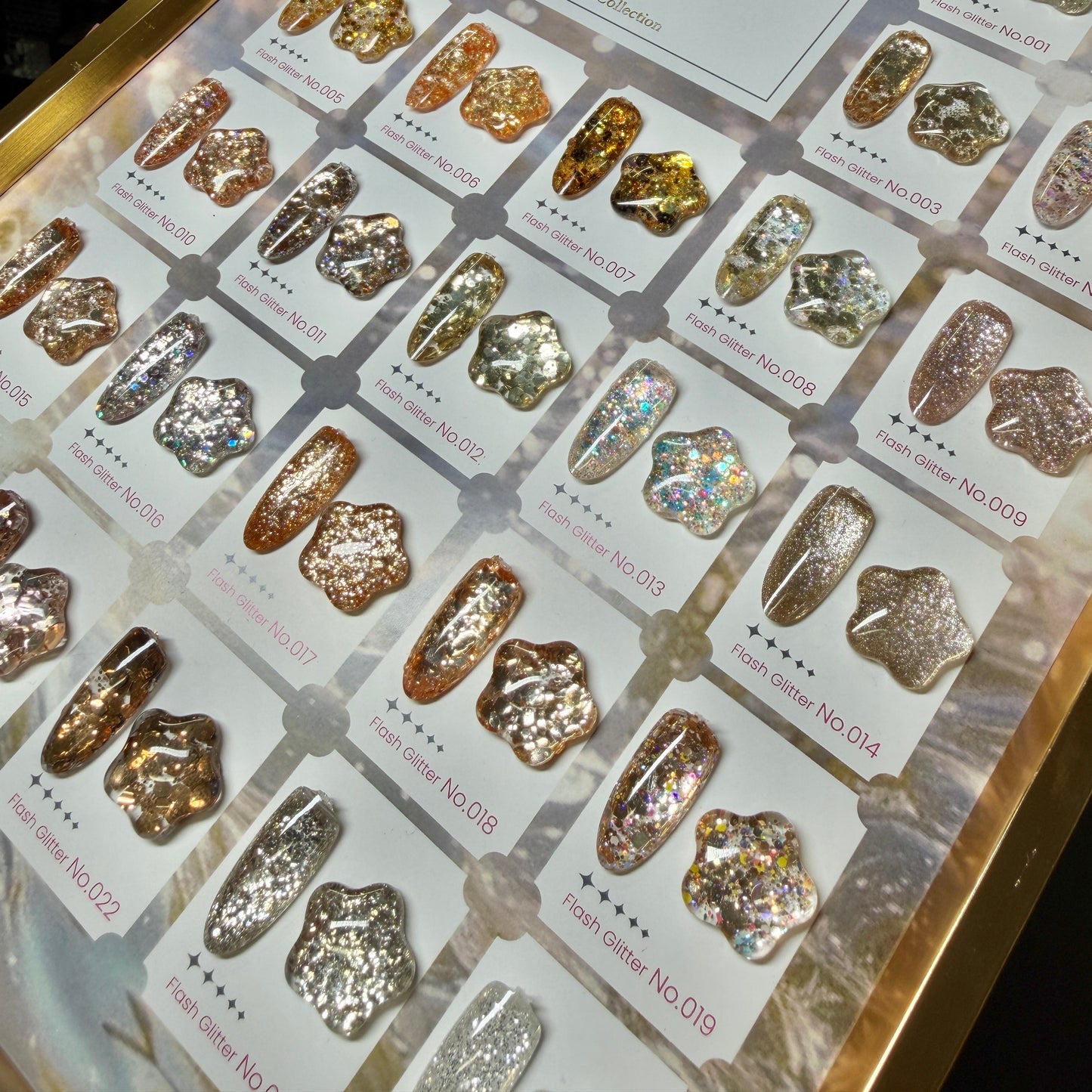 NEW 2026 - Super shiny Gold Silver Glitter Gel Polish 24 Colors