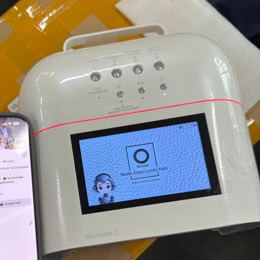 New ONail Ai Nail Lamp Pro Max - Built-in Battery - White Color