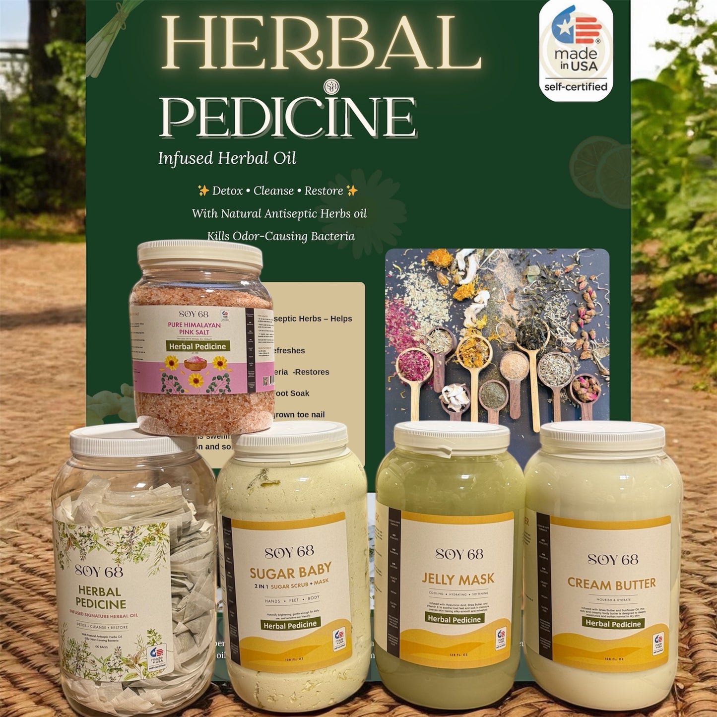 Combo HERBAL Pedicure - Natural Herbal Ingredients