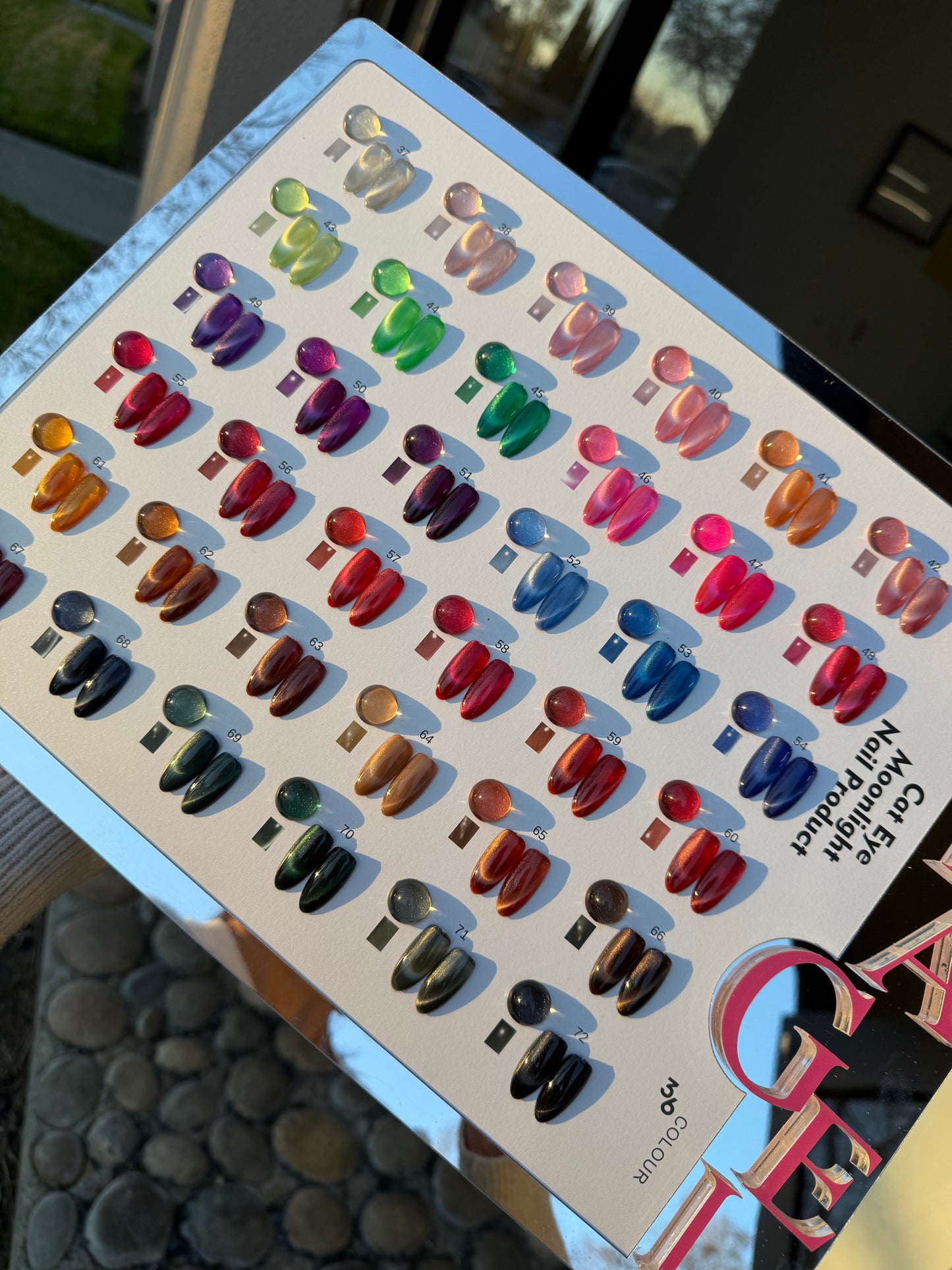 NEW Set 36 Colors MOON Cat Eye + FREE Magnets