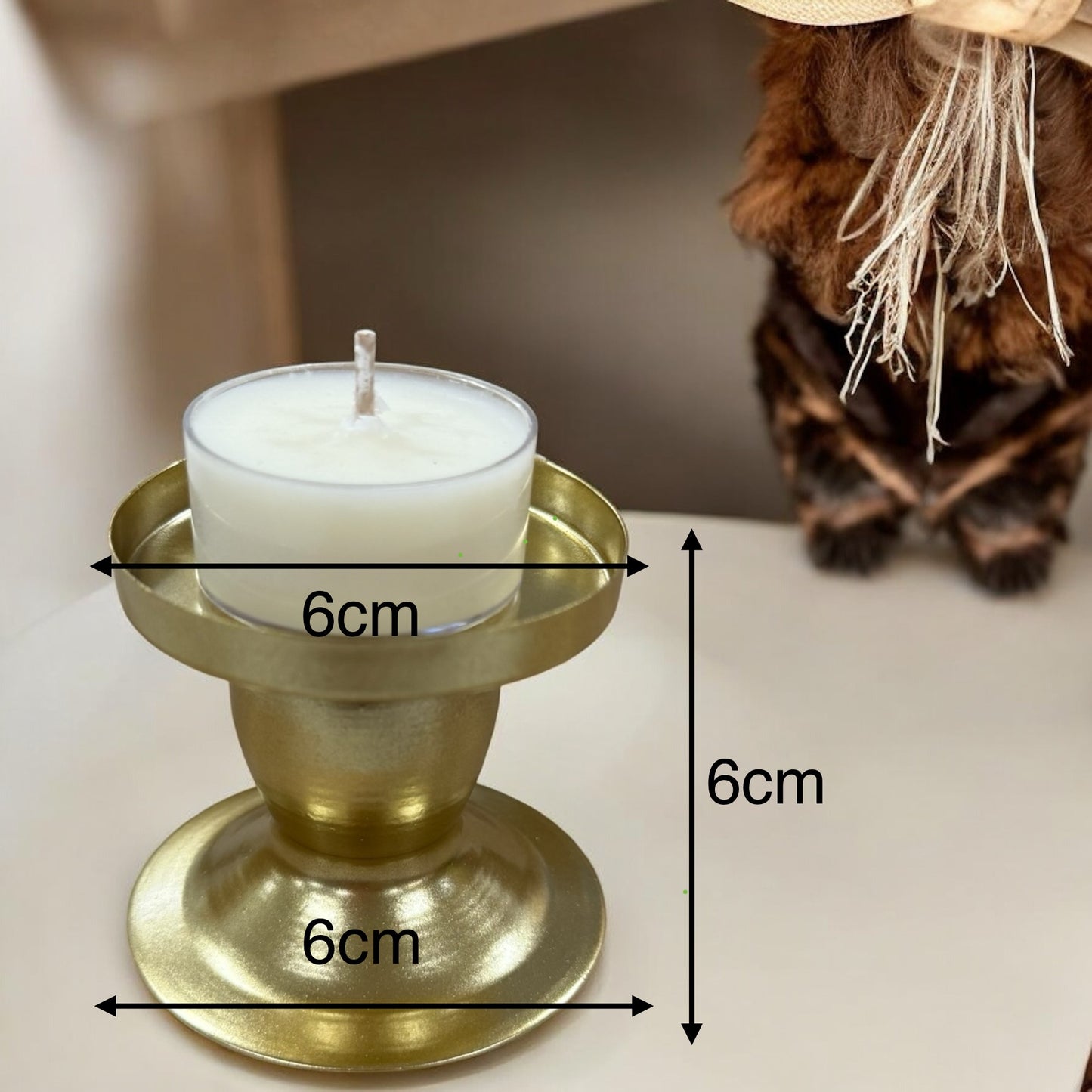 Candle handle accessory for pedicure tray