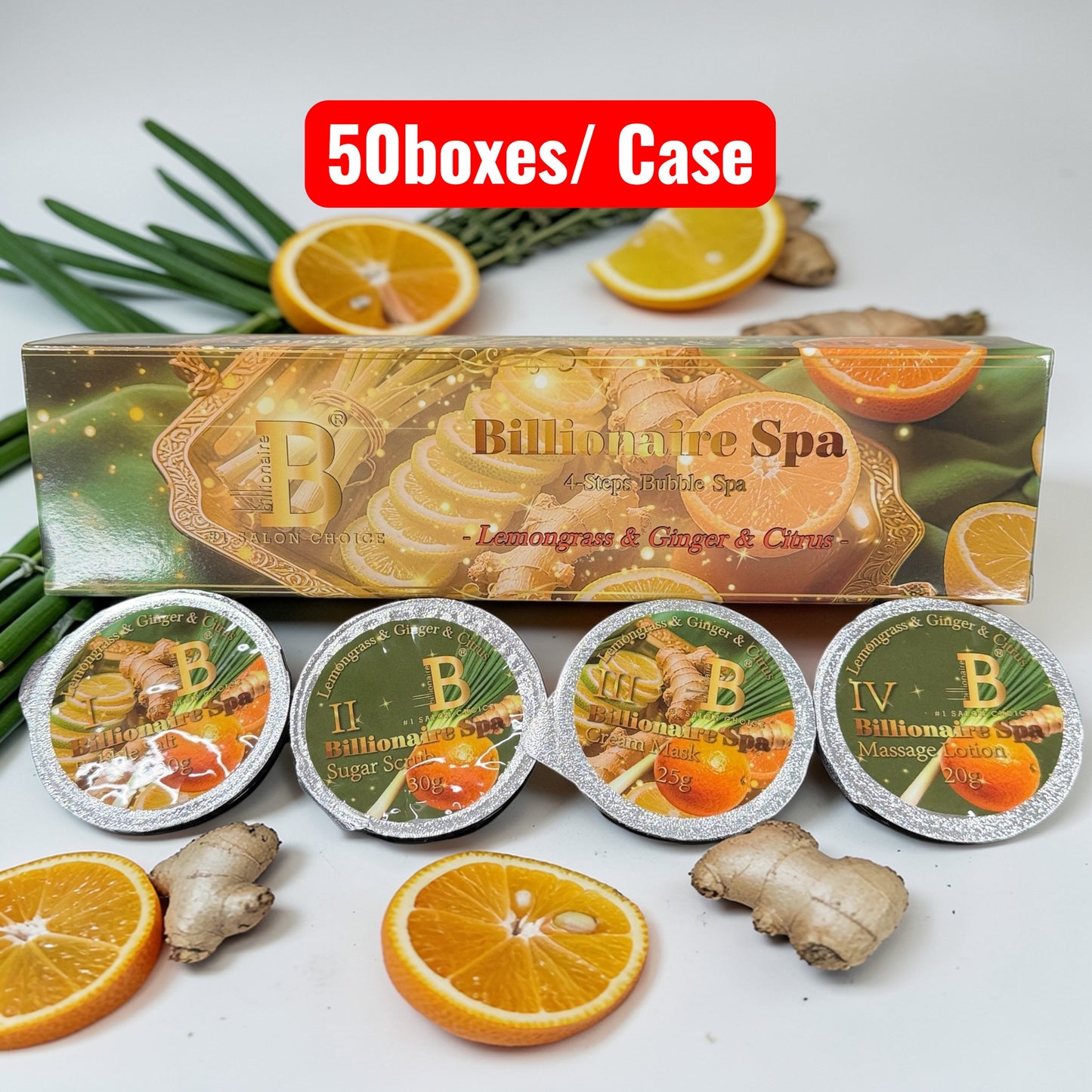 Pedicure Deluxe 4 Steps Bubble Kit - Billionaire - 50 boxes per case