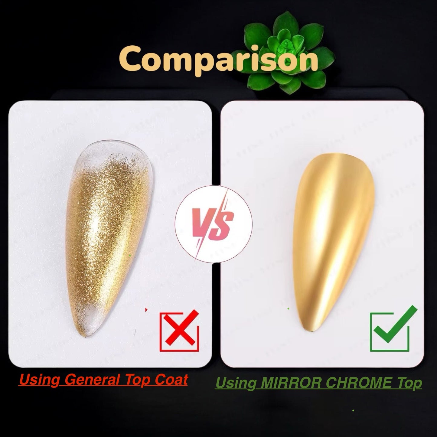 2in1 CHROME MIRROR Bond & Top - 15ml