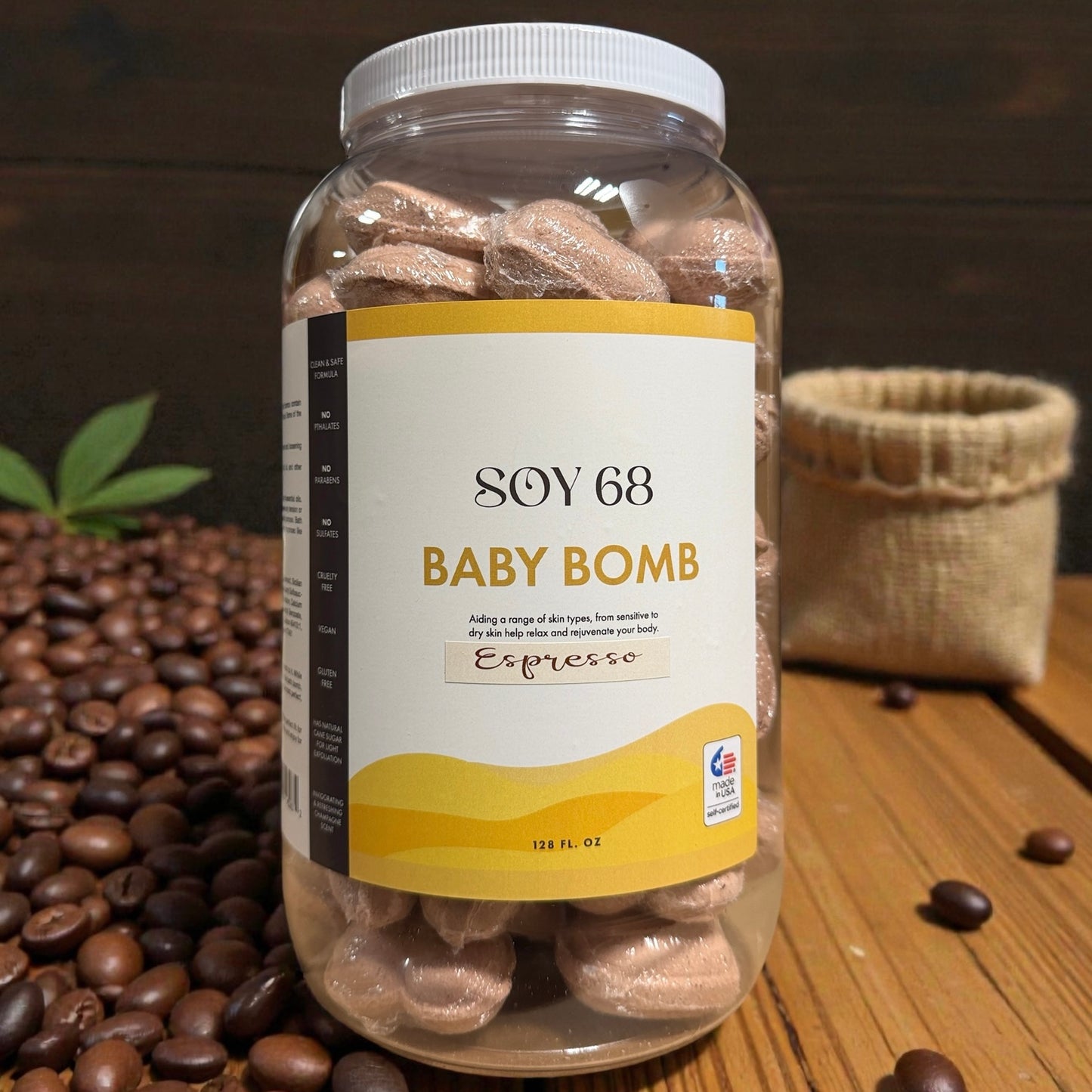 Pedicure Bath Bomb - 70pcs/ Jar Heart or 40pcs / jar Donut