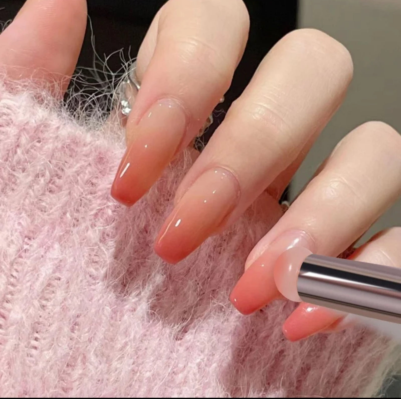 Silicone Ombre Nail Brush