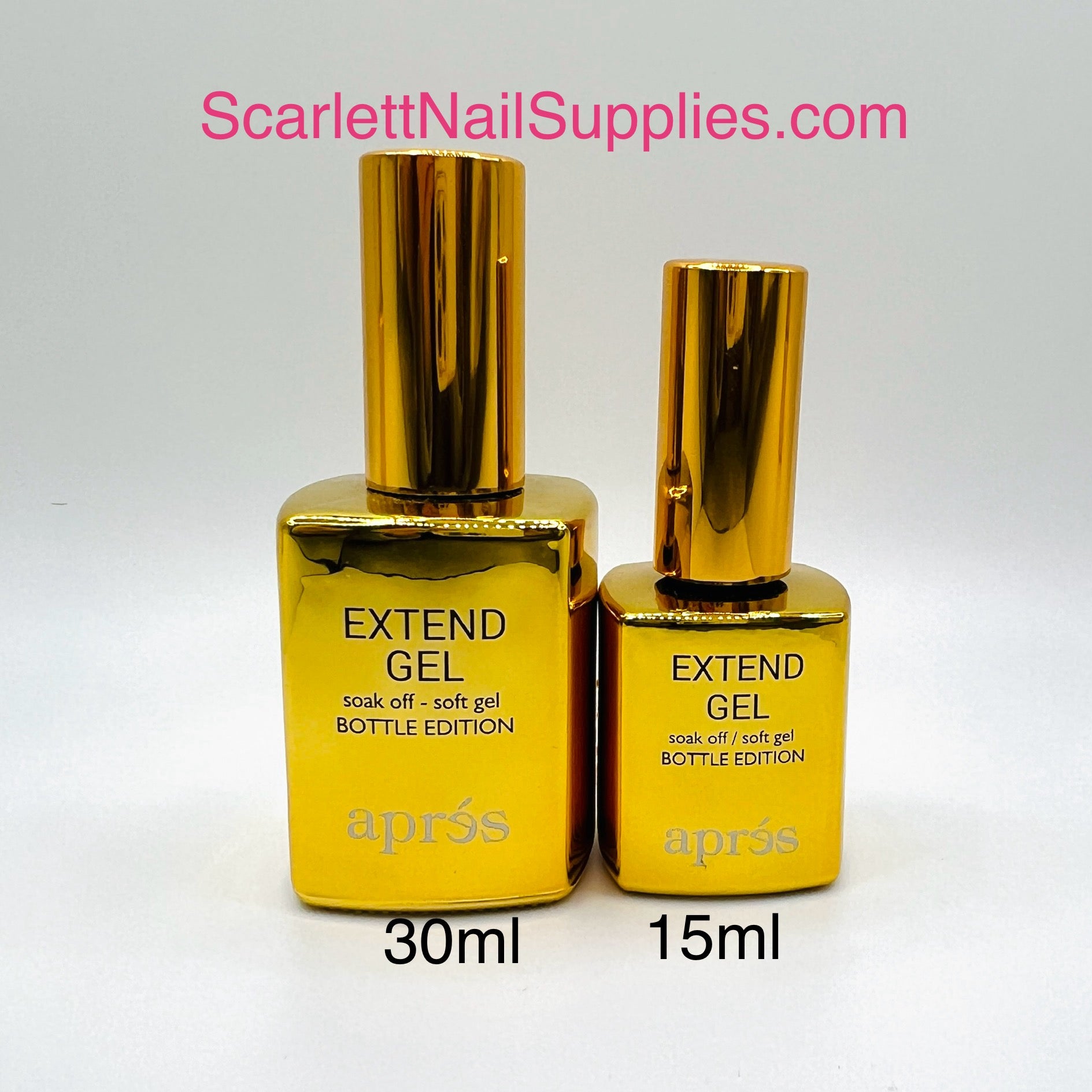 Apres Extend Gel Gold Bottle Edition - Gel X Glue – Scarlett Nail Supplies