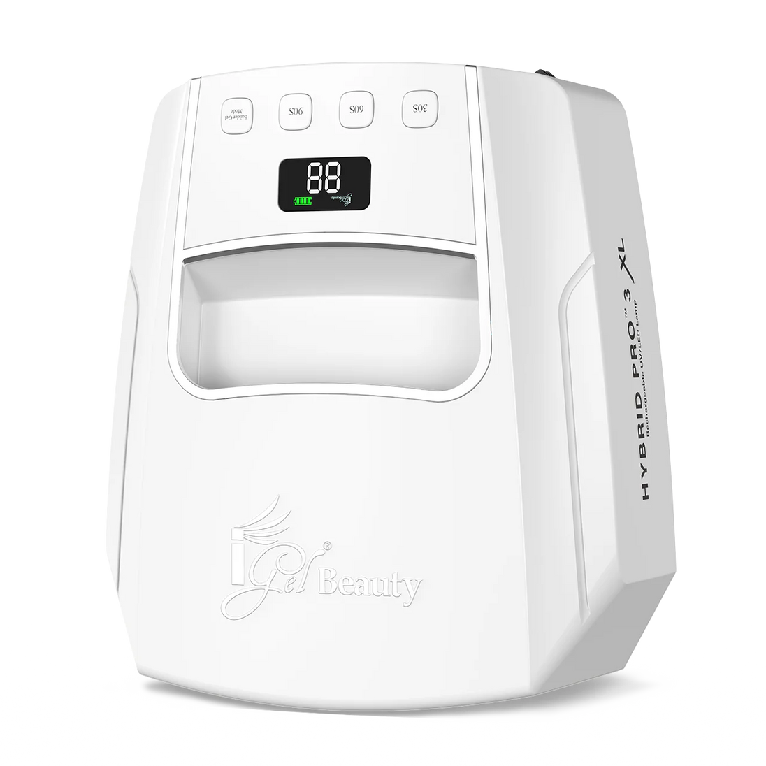 Hybrid Pro 3.0 XL Wireless UV/LED Lamp – Rechargeable Nail Lamp for Salons - White Color