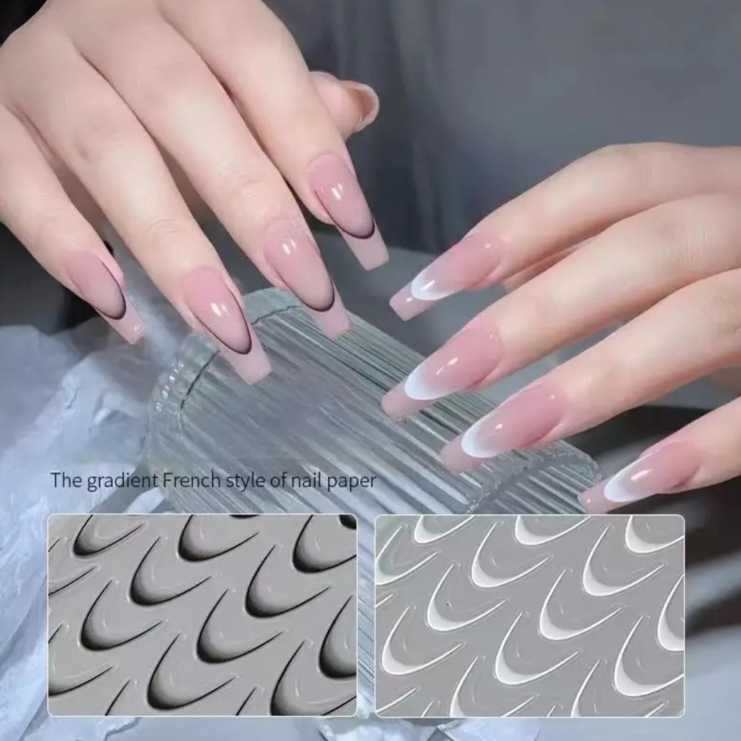 Ombre French Nail Sticker - Mixed Colors French sticker