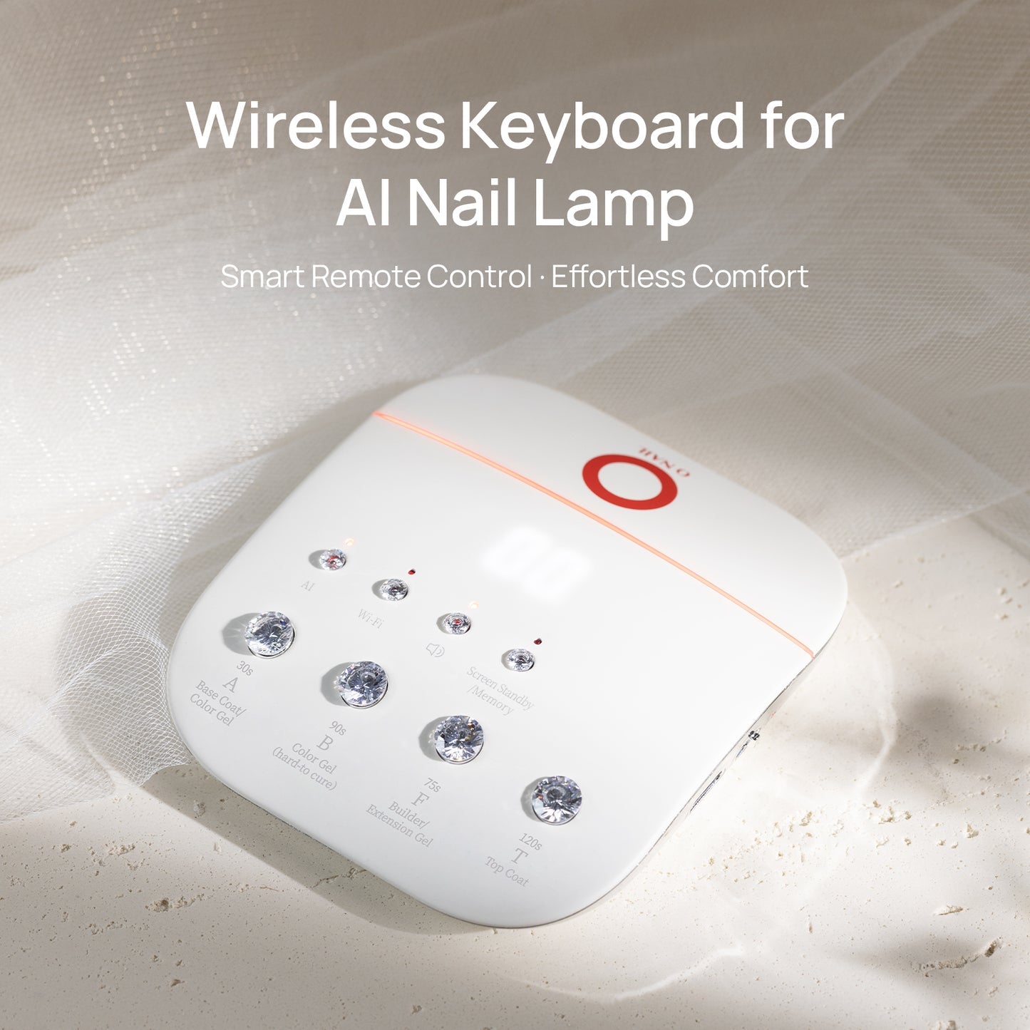 ONail Wireless Keyboard for AI Nail Lamp – Scarlett Nail Supplies