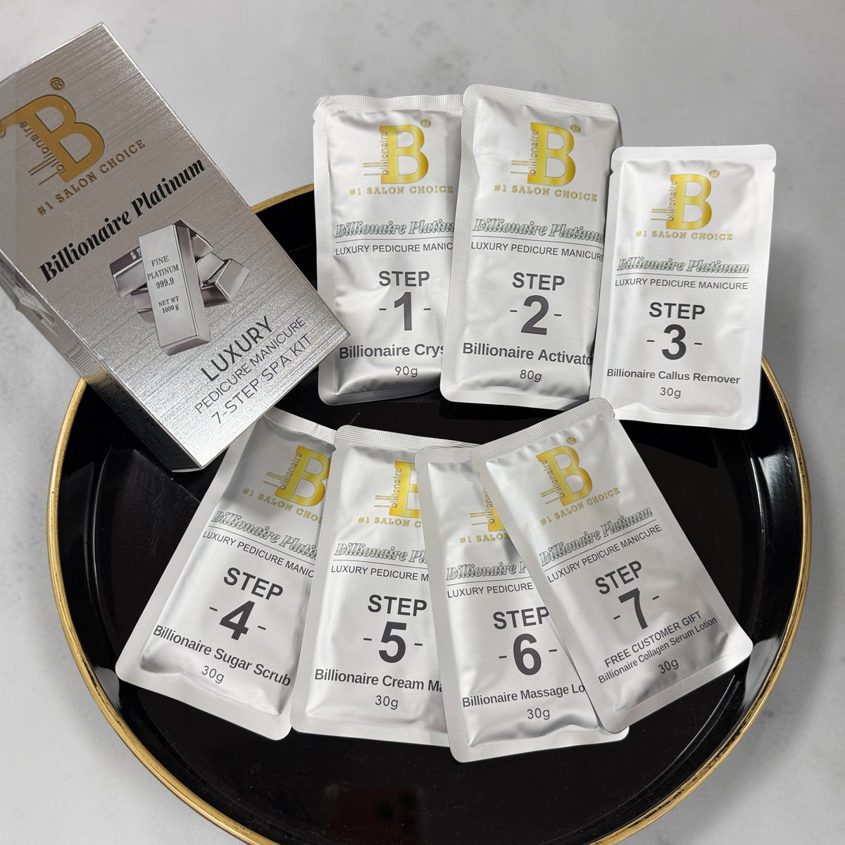 LUXURY Pedicure Deluxe 7 Steps - Billionaire Spa - 40 boxes / case