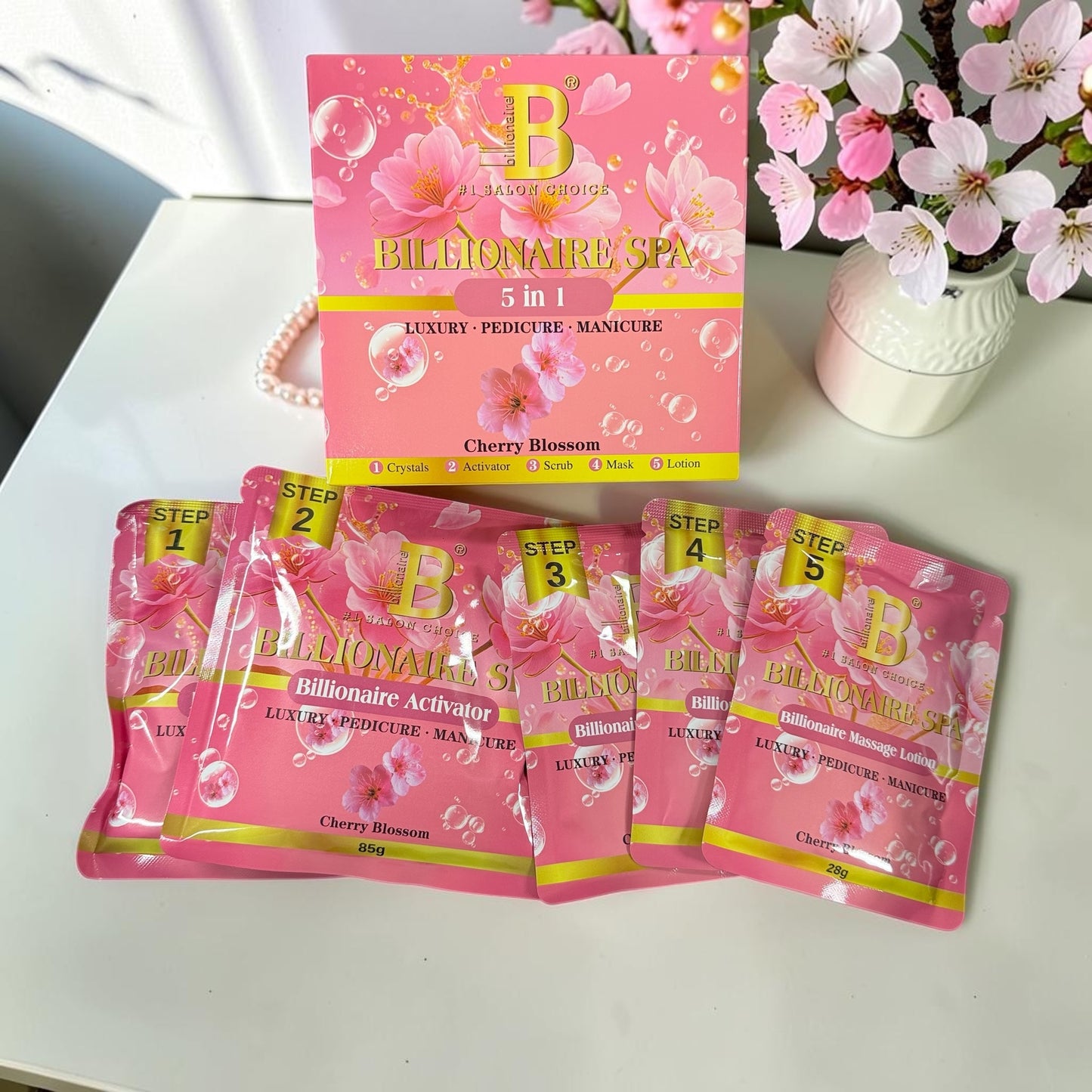 Deluxe Pedicure 5 Steps Billionair