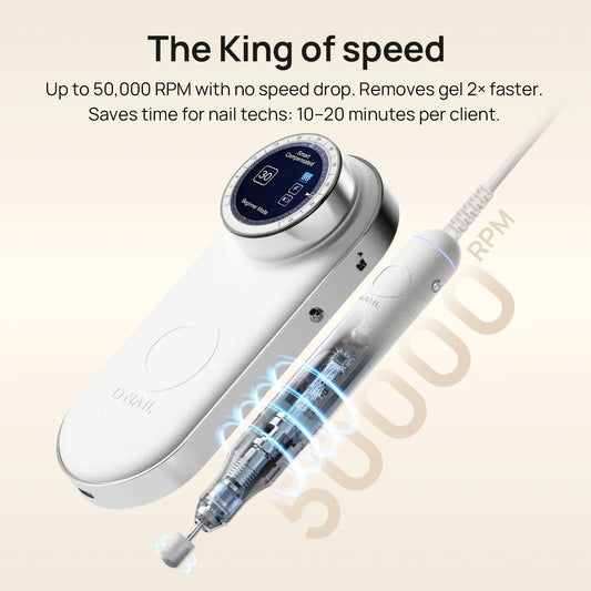 New 2026 - ONail Nail Drill Pro Max - 1 Handpiece - White Color (Discount code: Onail199)