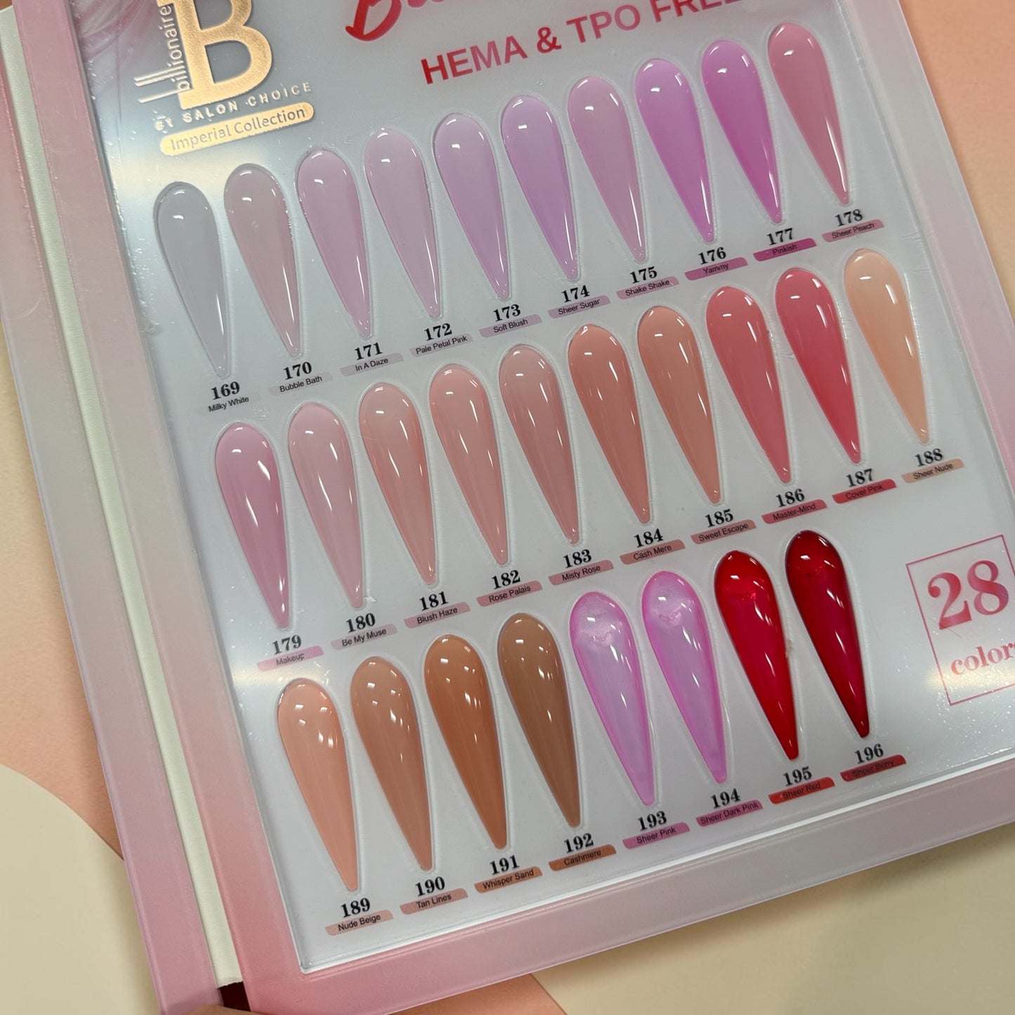 New Arrival - Billionair Builder gel Collection 28 Sheer colors - Hema/ TPO Free