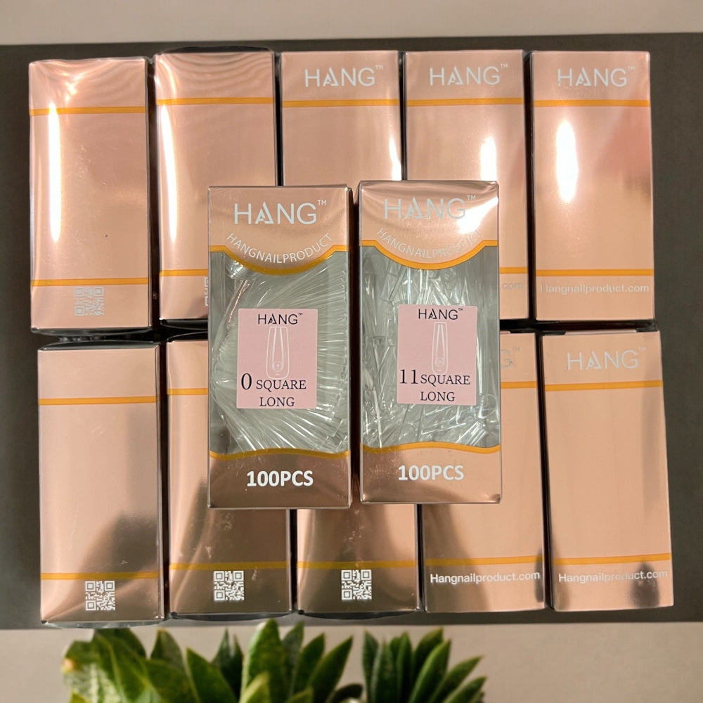 SQUARE LONG Premium HANG Gel X Tips - Refill