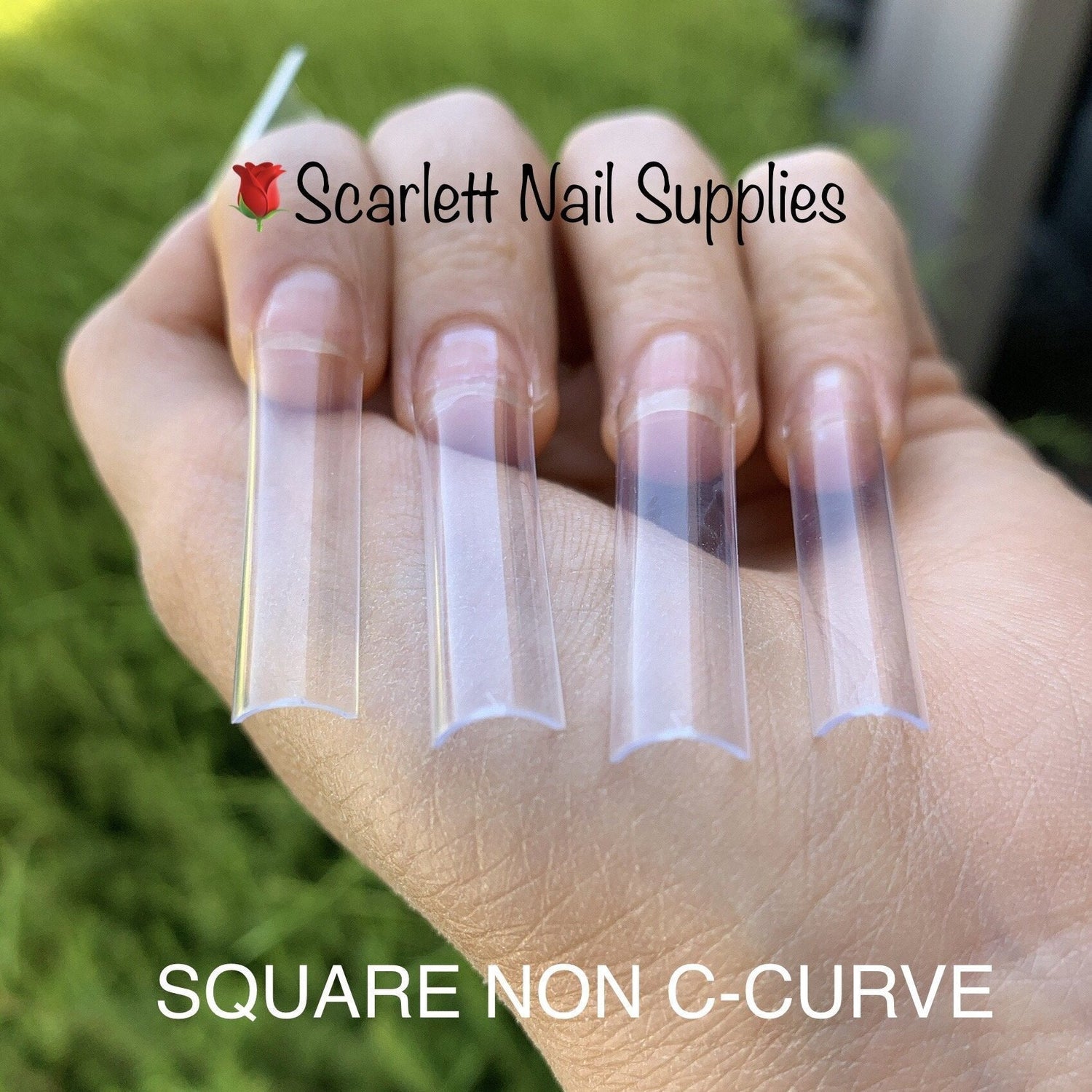 Scarlett Nail Supplies have all types of trending nail tips such as C Curve, No C Curve, Coffin, stiletto and straight nail tips.....for the nail artists to design coffin nails, long tapered square nails, stiletto nails, square long acrylic nails.
