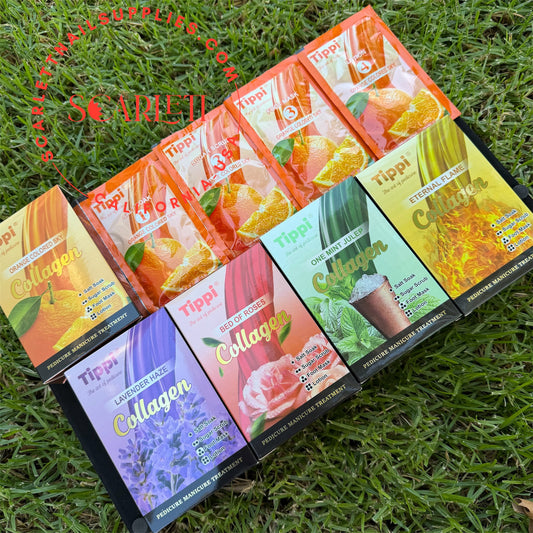 TIPPI COLLAGEN Pedicure Eco Deluxe 4 STEPS - 50 packs Case