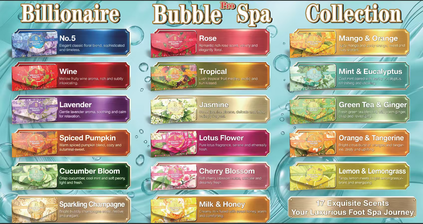 New 5 Steps Bubble Pedicure Deluxe Billionair