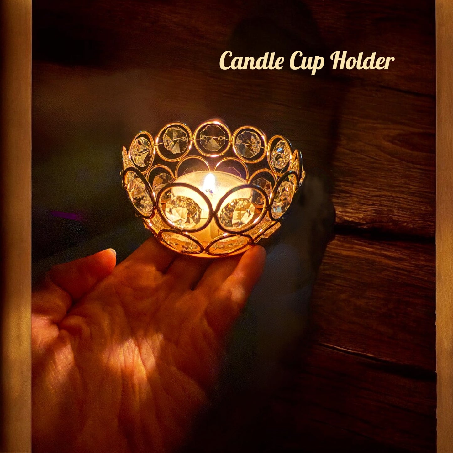 Massage Oil Candle Round Cup 100 pcs Box + Candle Holder + Dried Orange