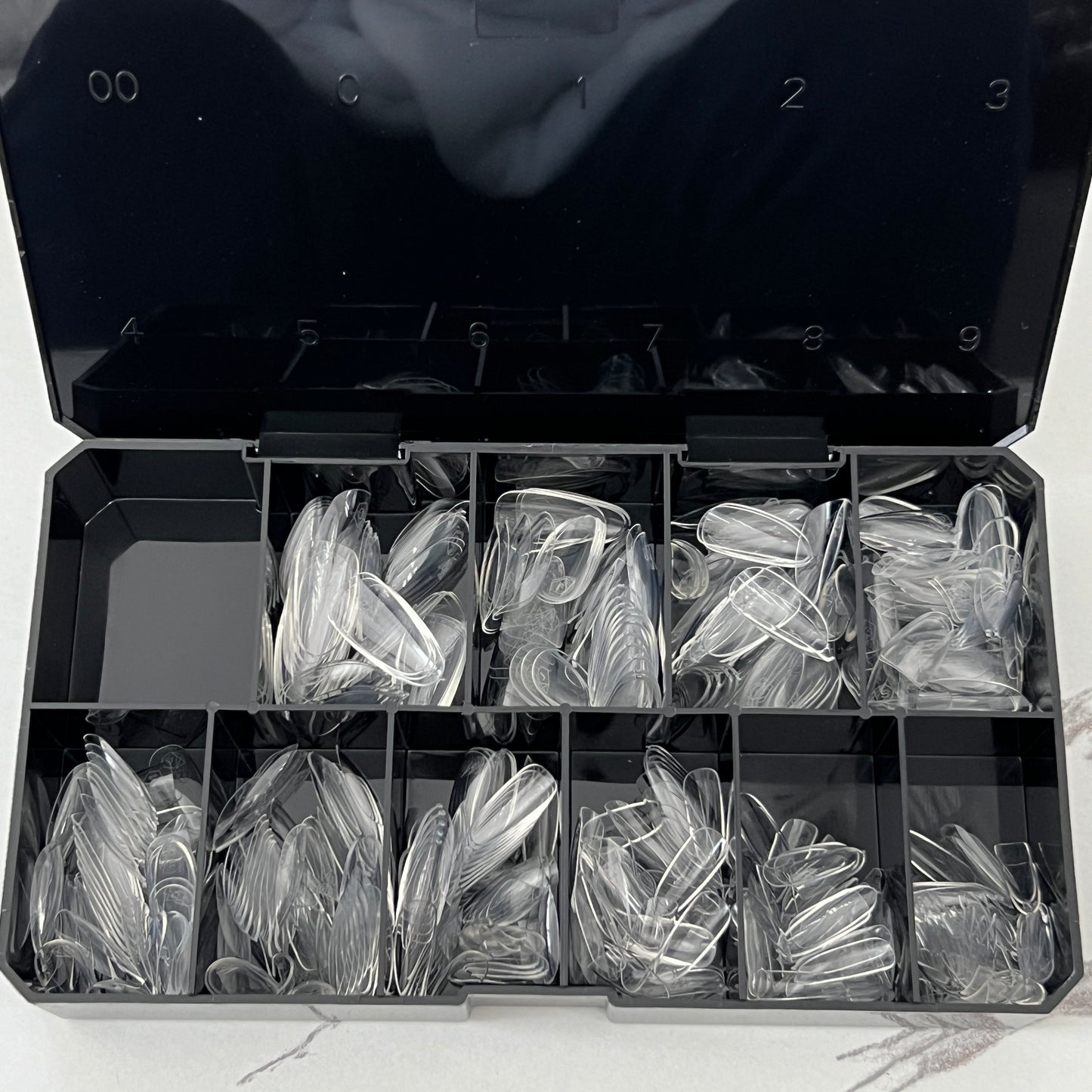 APRES GEL-X NATURAL ROUND MEDIUM BOX OF TIPS - PRO (500PCS)