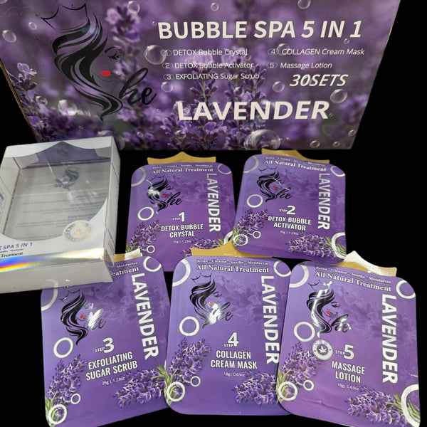 SHE Pedicure in a Box Deluxe - 5 steps LAVENDER