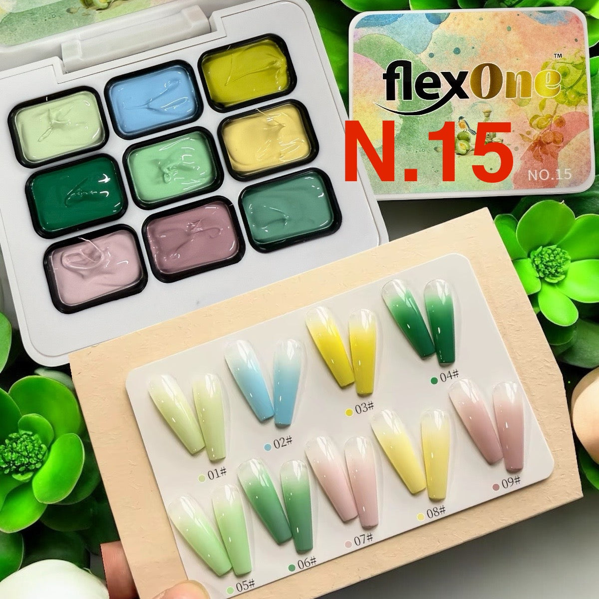FlexOne Pat Pat Thick Ombre Gel – Thick Painting Gel