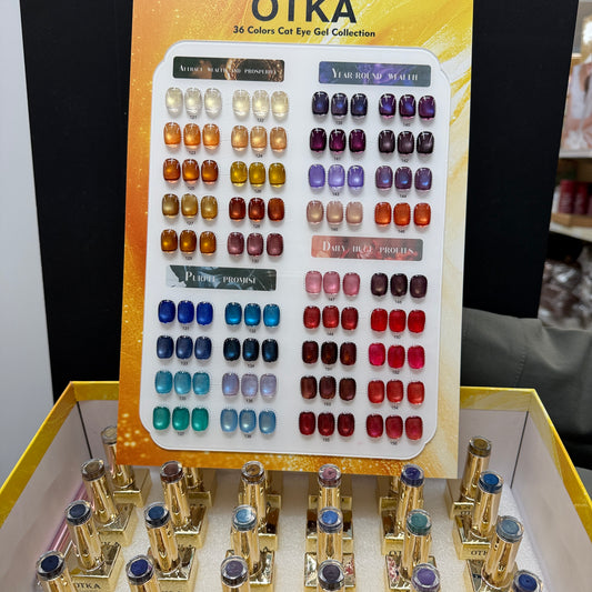 New 2026 Set 36 Colors Mix Cat Eye OTKA  4 (No.121 - No.156)