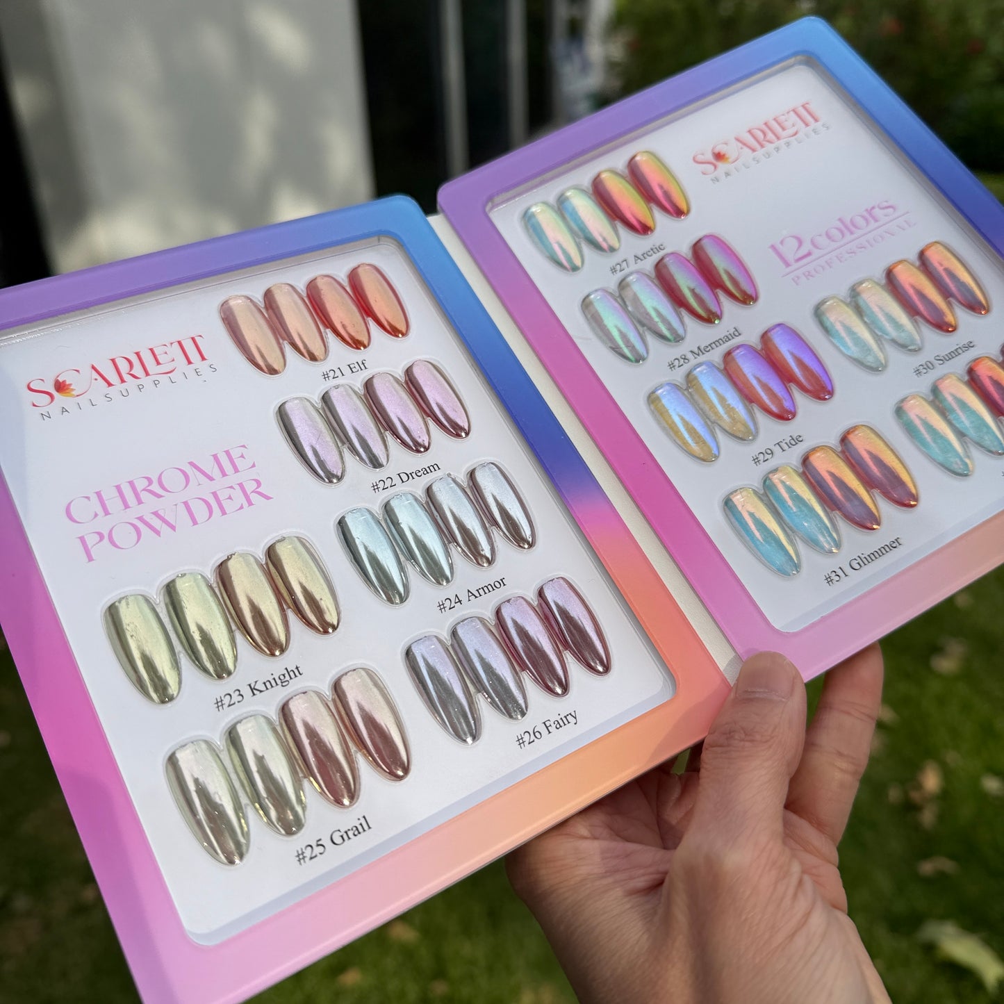 New Mermaid Sunset Chrome Collection 12 colors