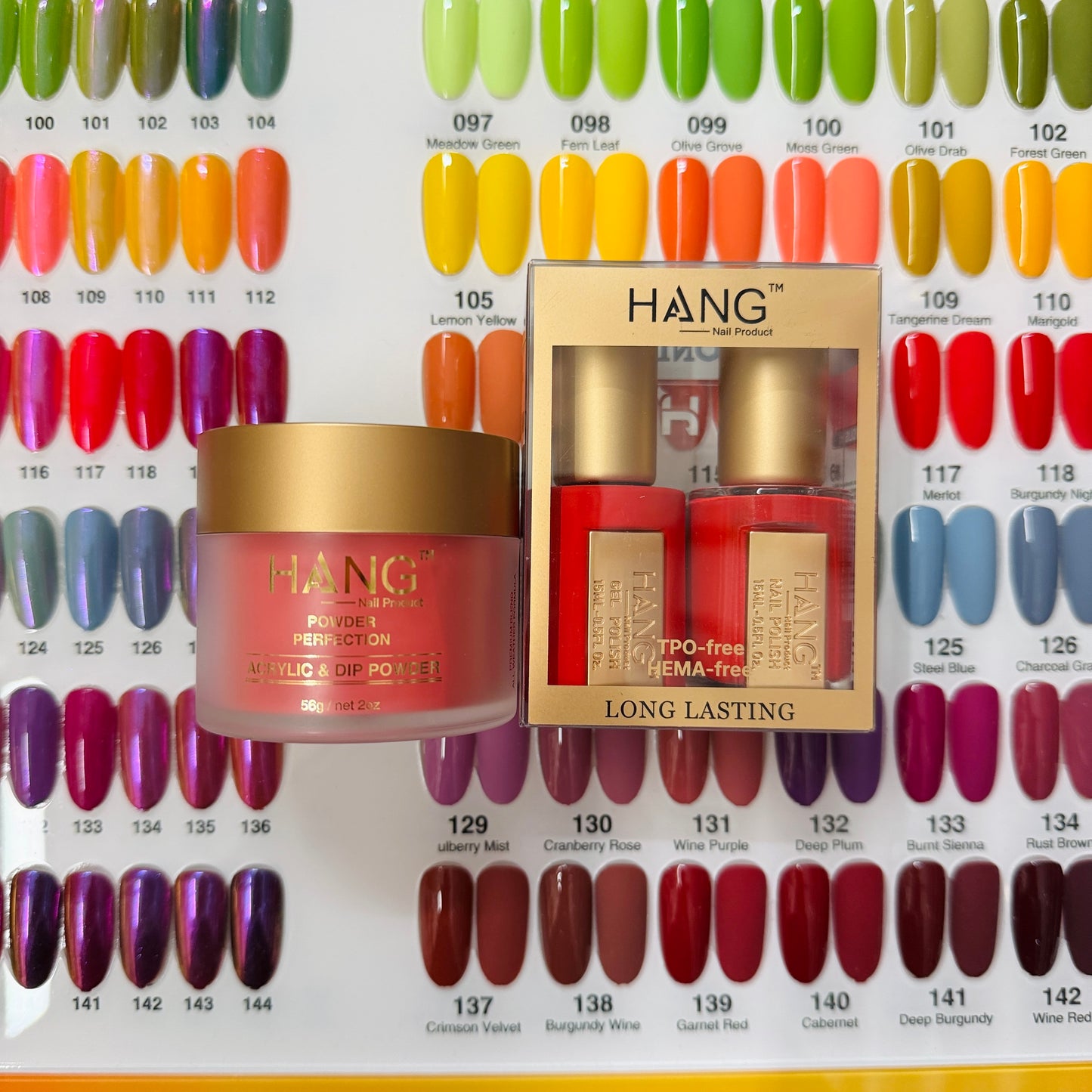 Set 3in1 matching 48 colors Springs/ Macaron / Fall Winter Gel & Regular HANG Collection