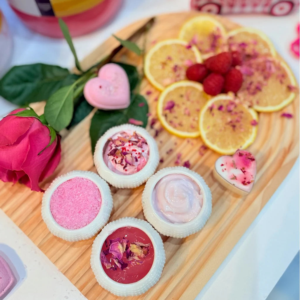 Limited Valentine’s Secret of Rose Pedicure - Valentine Pedicure set of 4 Jars + FREE 01 bag of Dried Rose