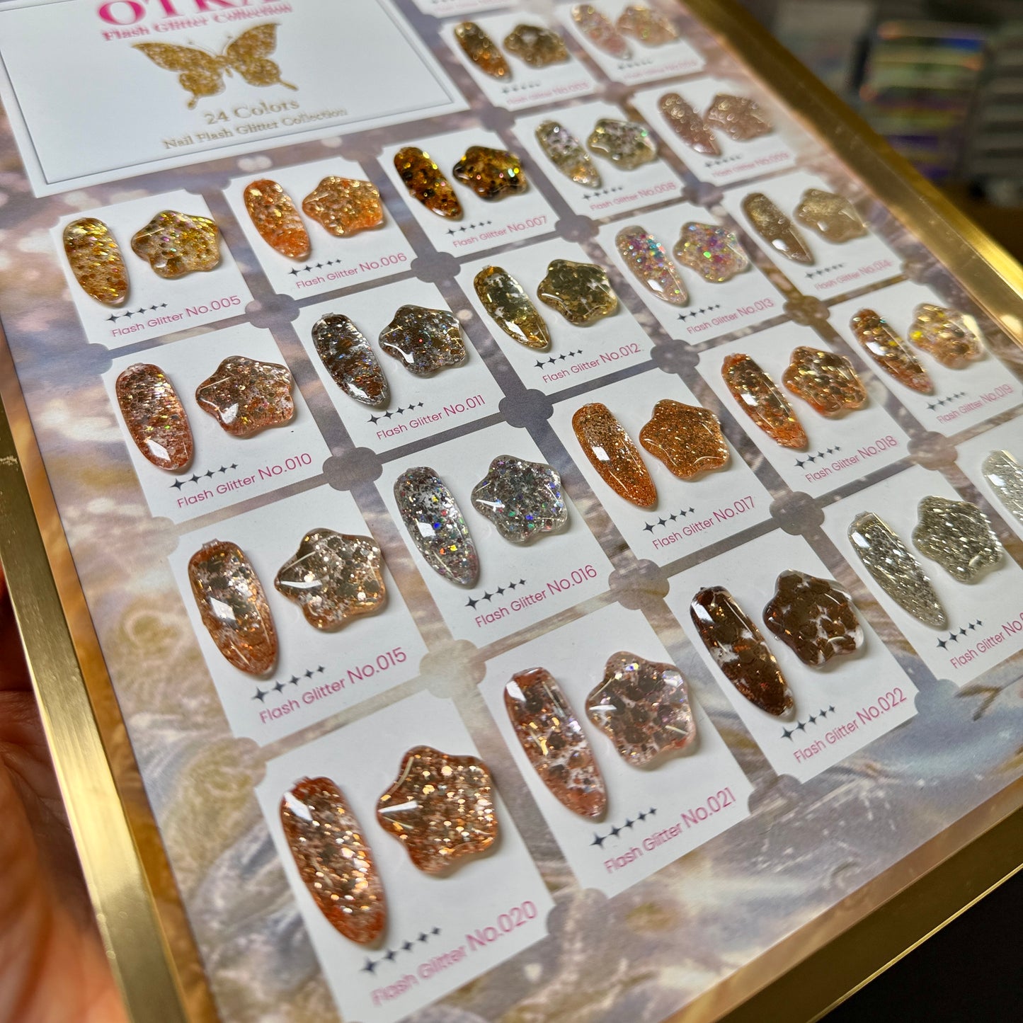 NEW 2026 - Super shiny Gold Silver Glitter Gel Polish 24 Colors