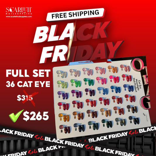 NEW Set 36 Colors MOON Cat Eye + FREE Magnets