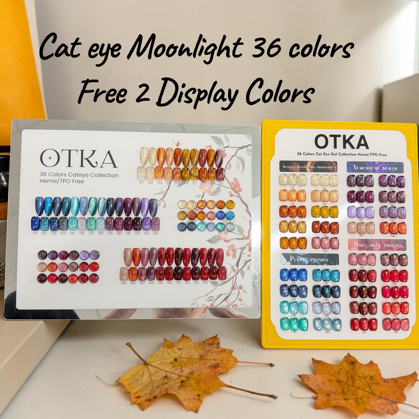 Set OTKA4 - 36 Colors Mix Cat Eye -(No.121 - No.156)