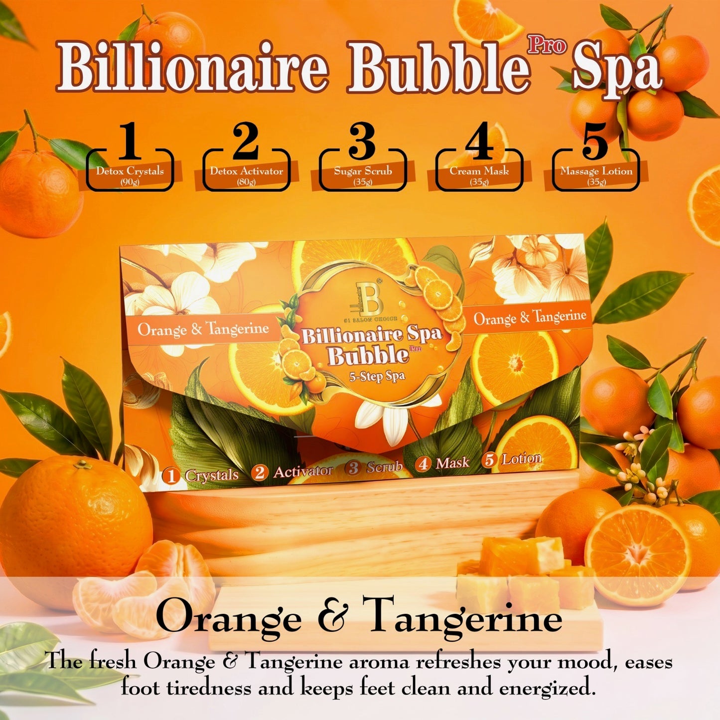 New 5 Steps Bubble Pedicure Deluxe Billionair