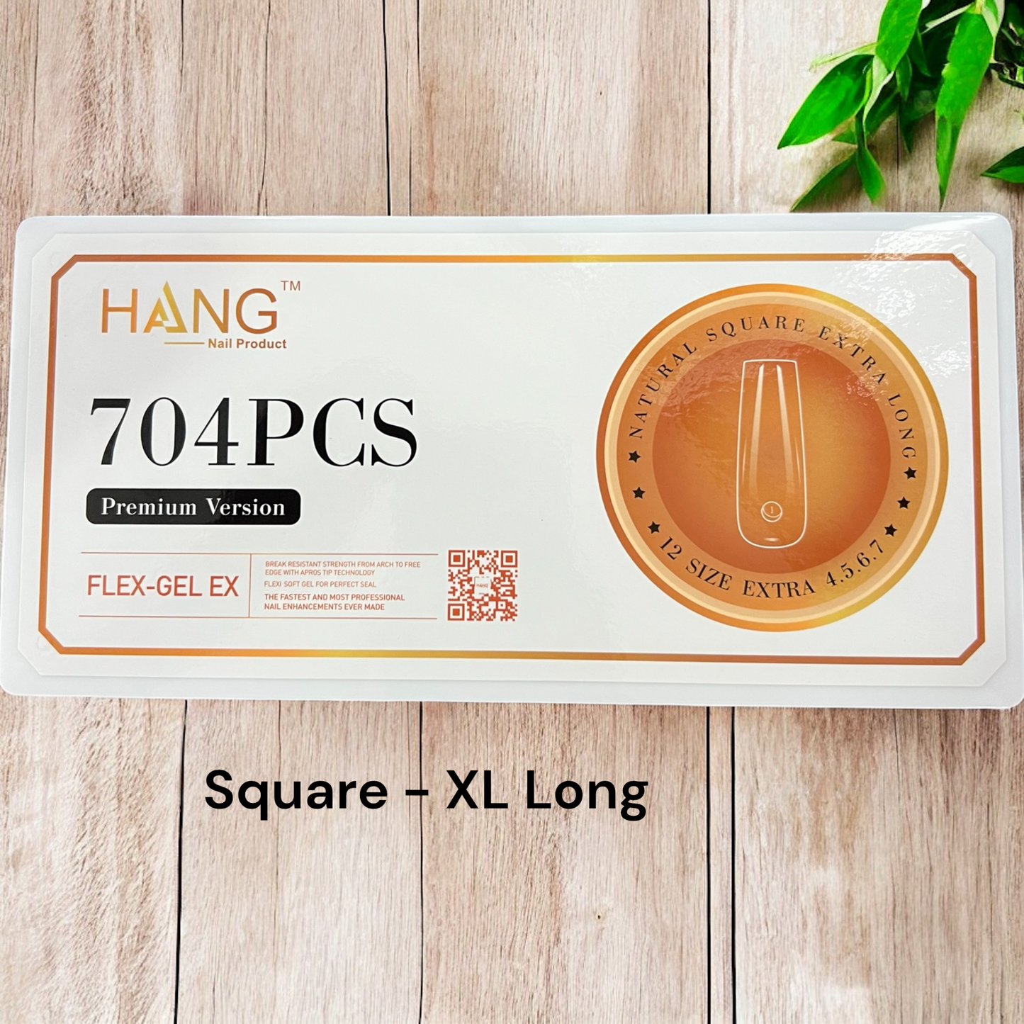 NEW Gel X Tips - SQUARE XL LONG Natural - Premium Version