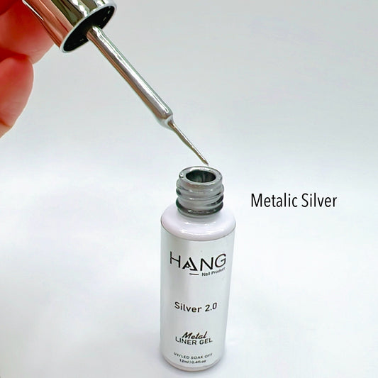 Metalic Silver Gel Painting - 12ml - HANG BRAND