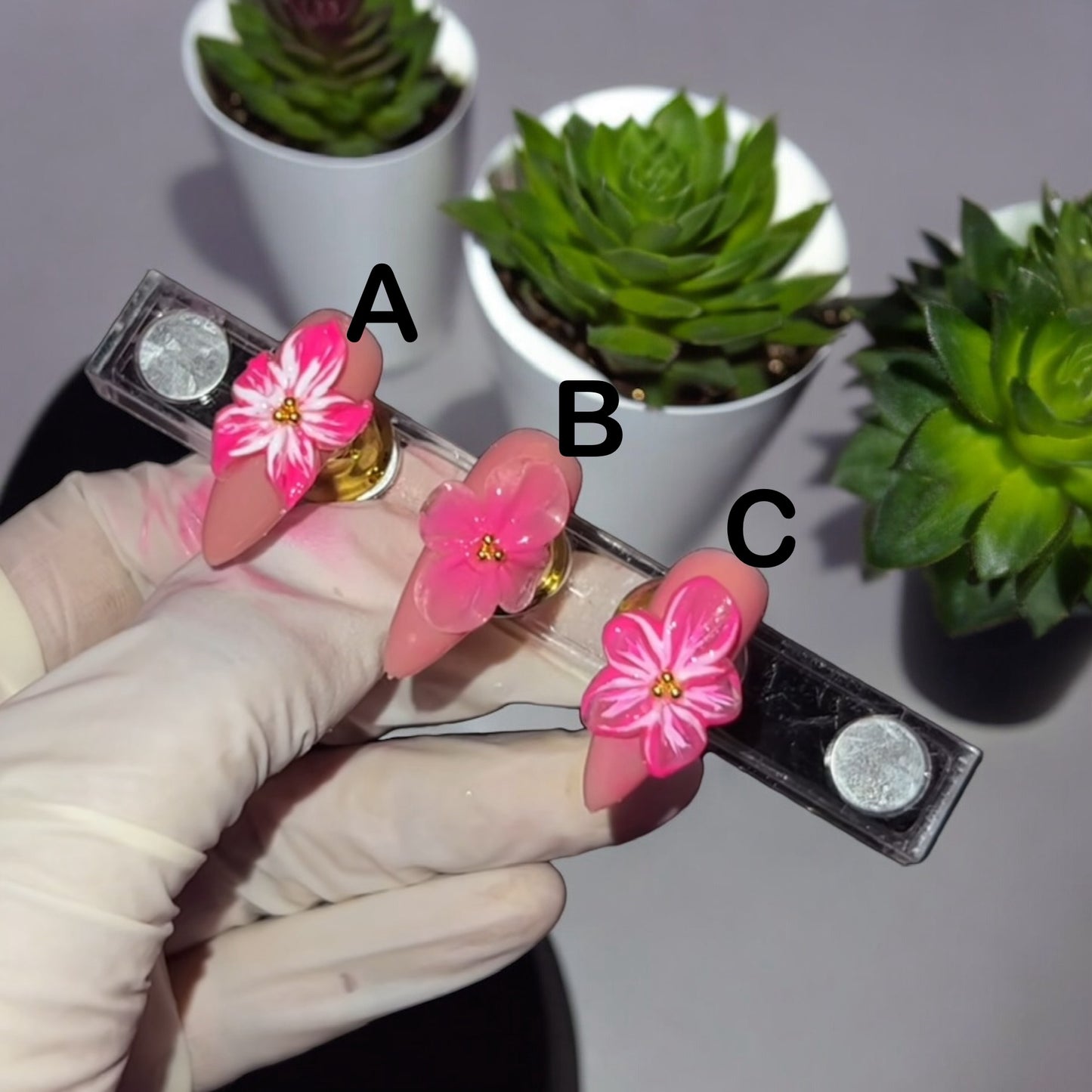 Handmade 3D Gel Flowers - Sculpted 3D Gel Flower