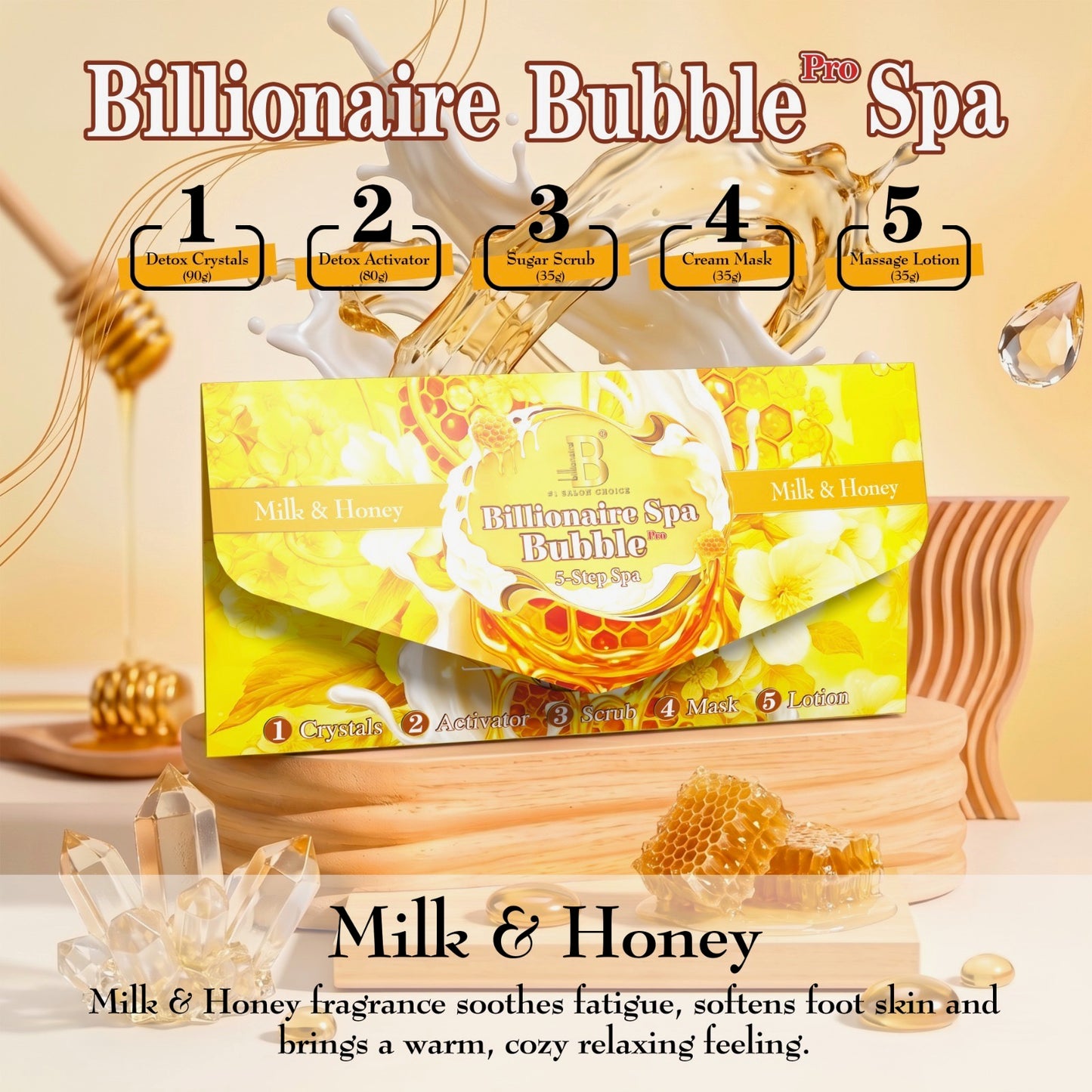 New 5 Steps Bubble Pedicure Deluxe Billionair