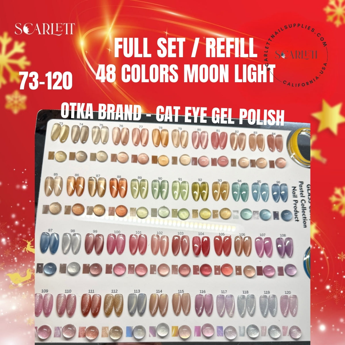 48 Colors Sheer Nude Moonlight Cat Eye Gel Polish – Full Set