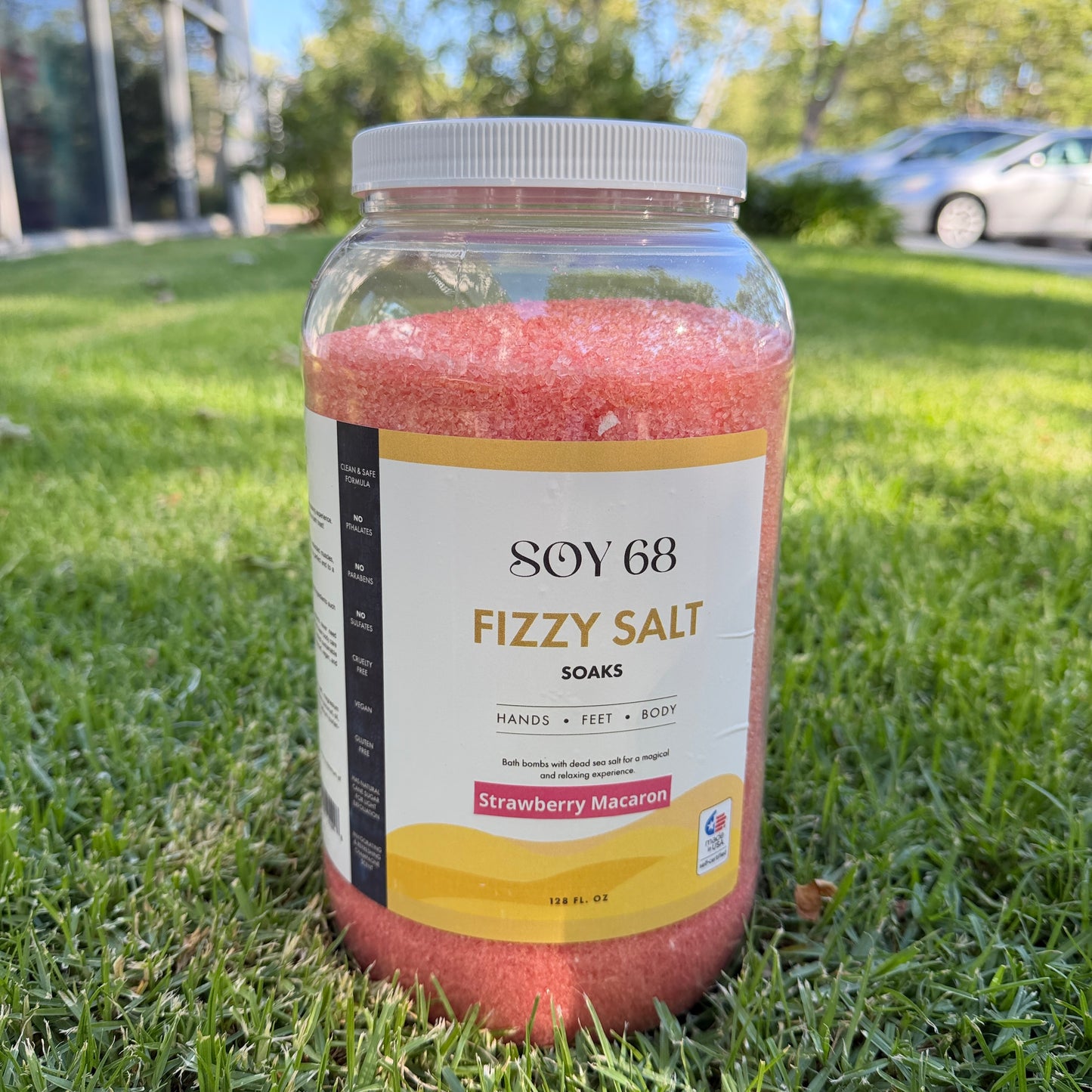 Summer Strawberry Macaron Pedicure Deluxe
