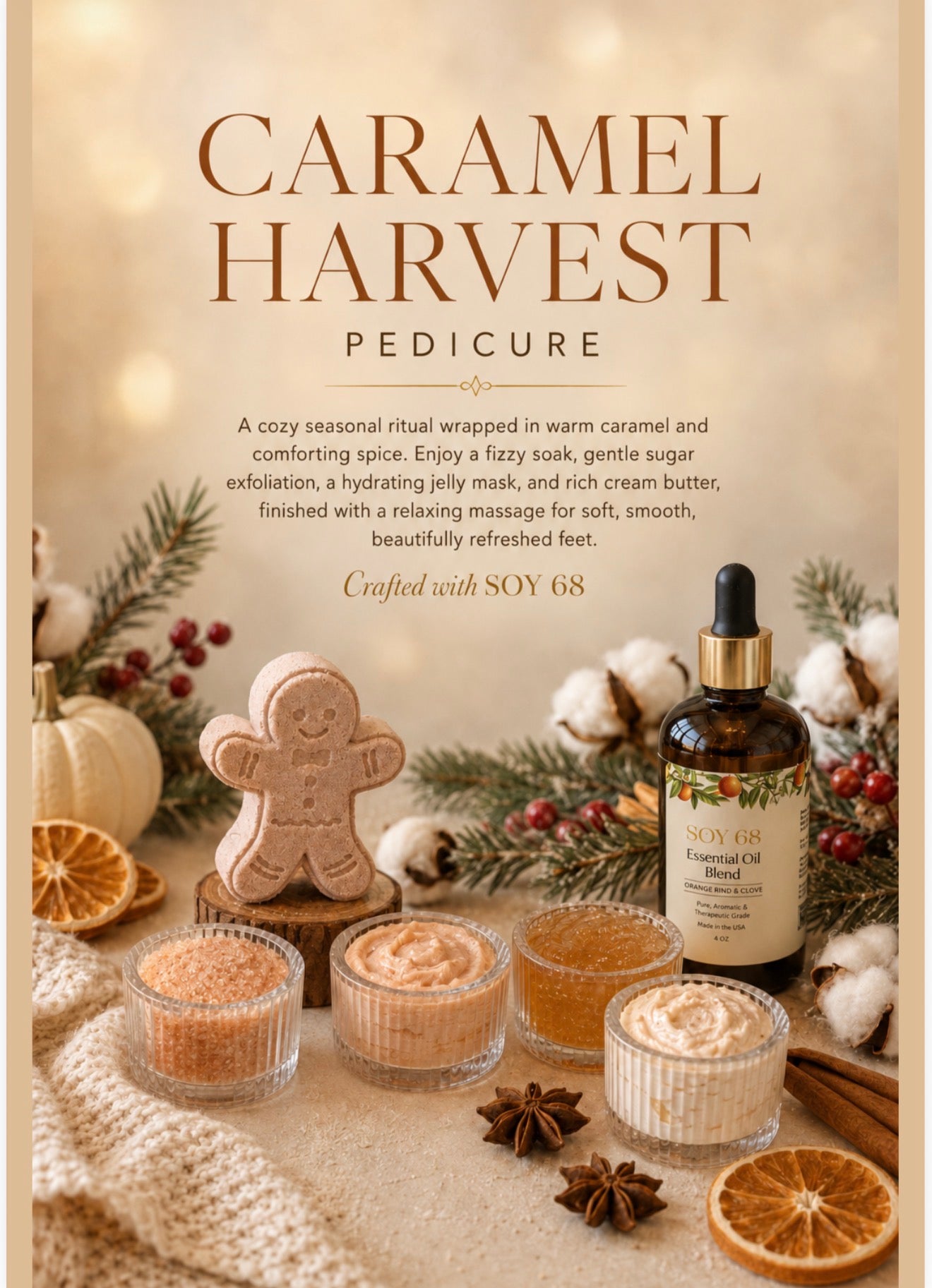 SEASONAL: Gold Caramel Harvest 5 Steps