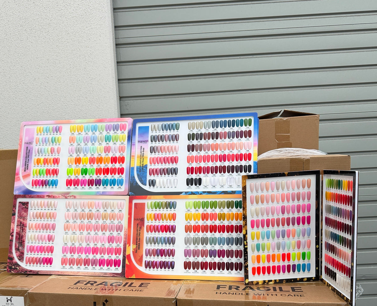 Set 3in1 matching 48 colors Springs/ Macaron / Fall / Winter Light Gel & Regular HANG Collection