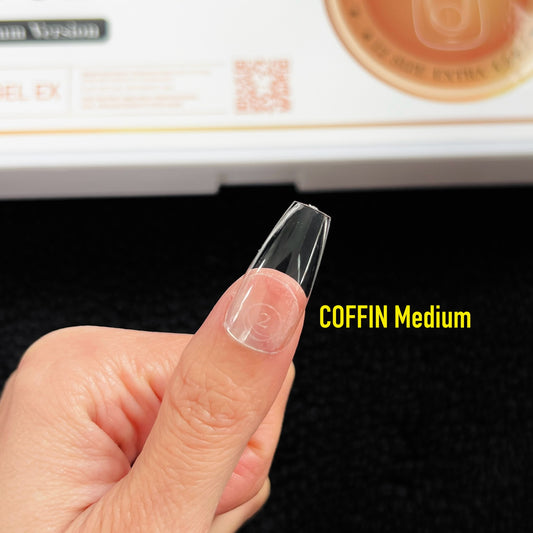 COFFIN Medium - Gel-X Nail Tips HANG Brand - Full Tips Coverage 800pcs