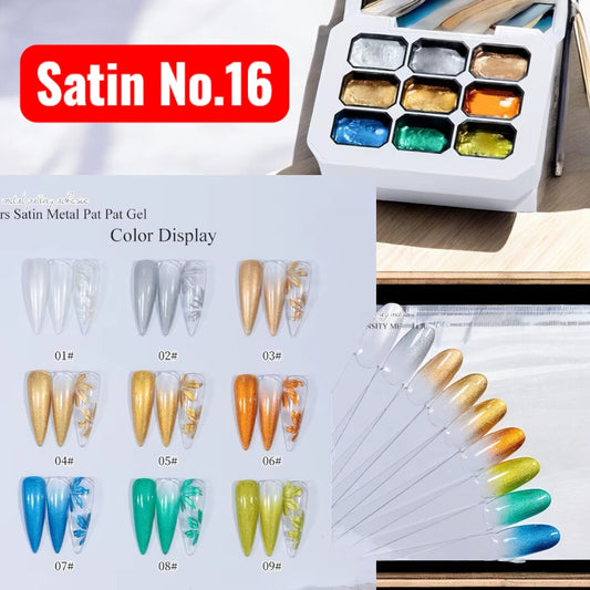 Set Metalic - Glitter Painting Gel - Metalic Gold Silver and Glitter Reflective painting gel