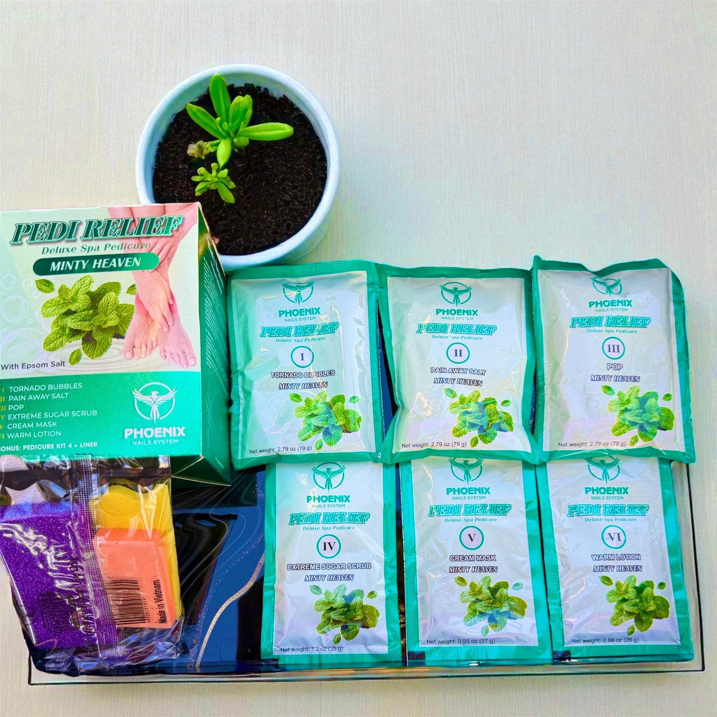 BLACKFRIDAY - Pain Away PEDI RELIEF Pedicure Super Deluxe 36 Packs/ Case