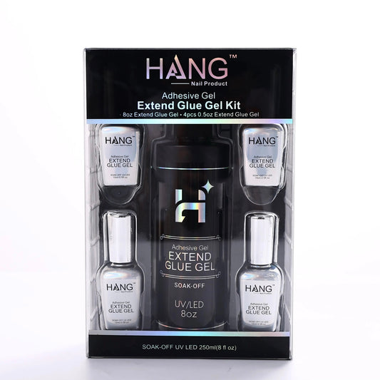 COMBO 1 Big Bottle 8oz + 4 Extend Gel Glue 0.5oz