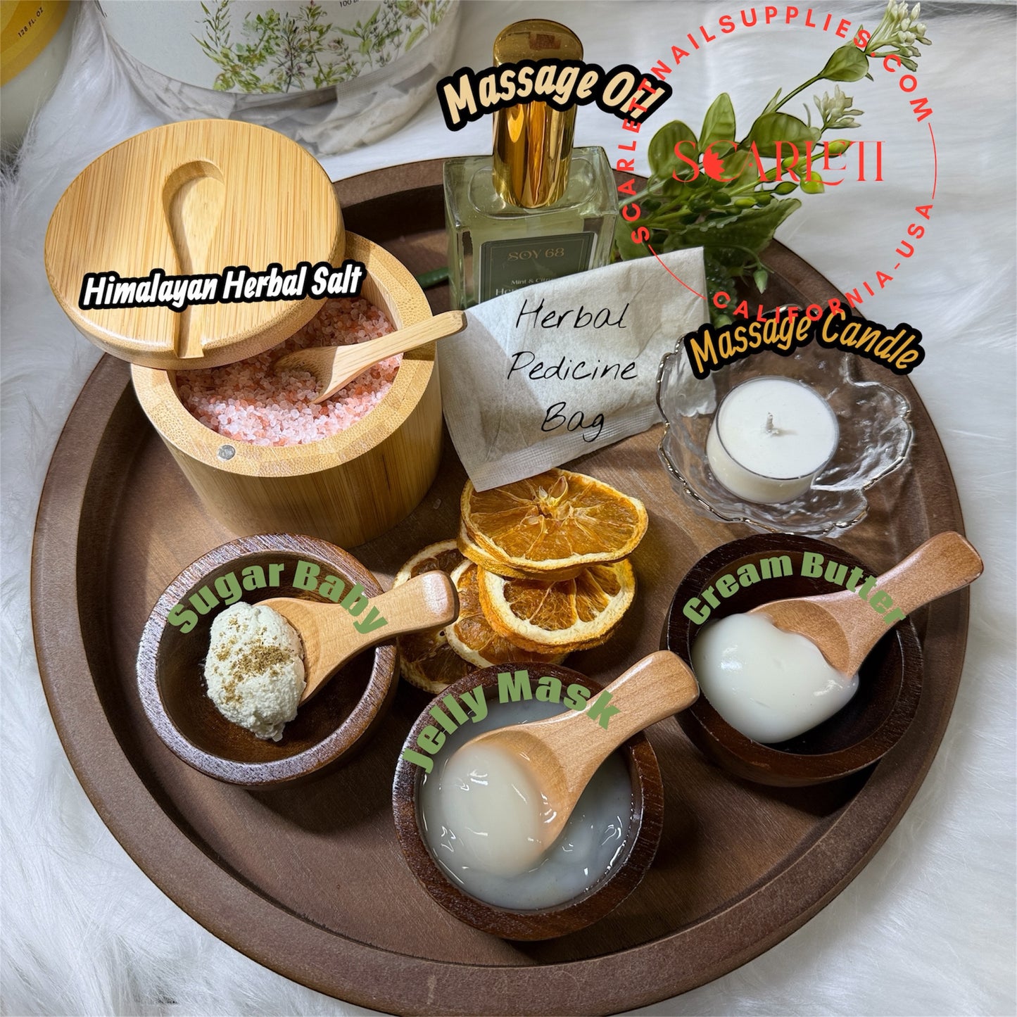 Combo 4 Jars Herbal Pedicure - Herbal Pedicure Products