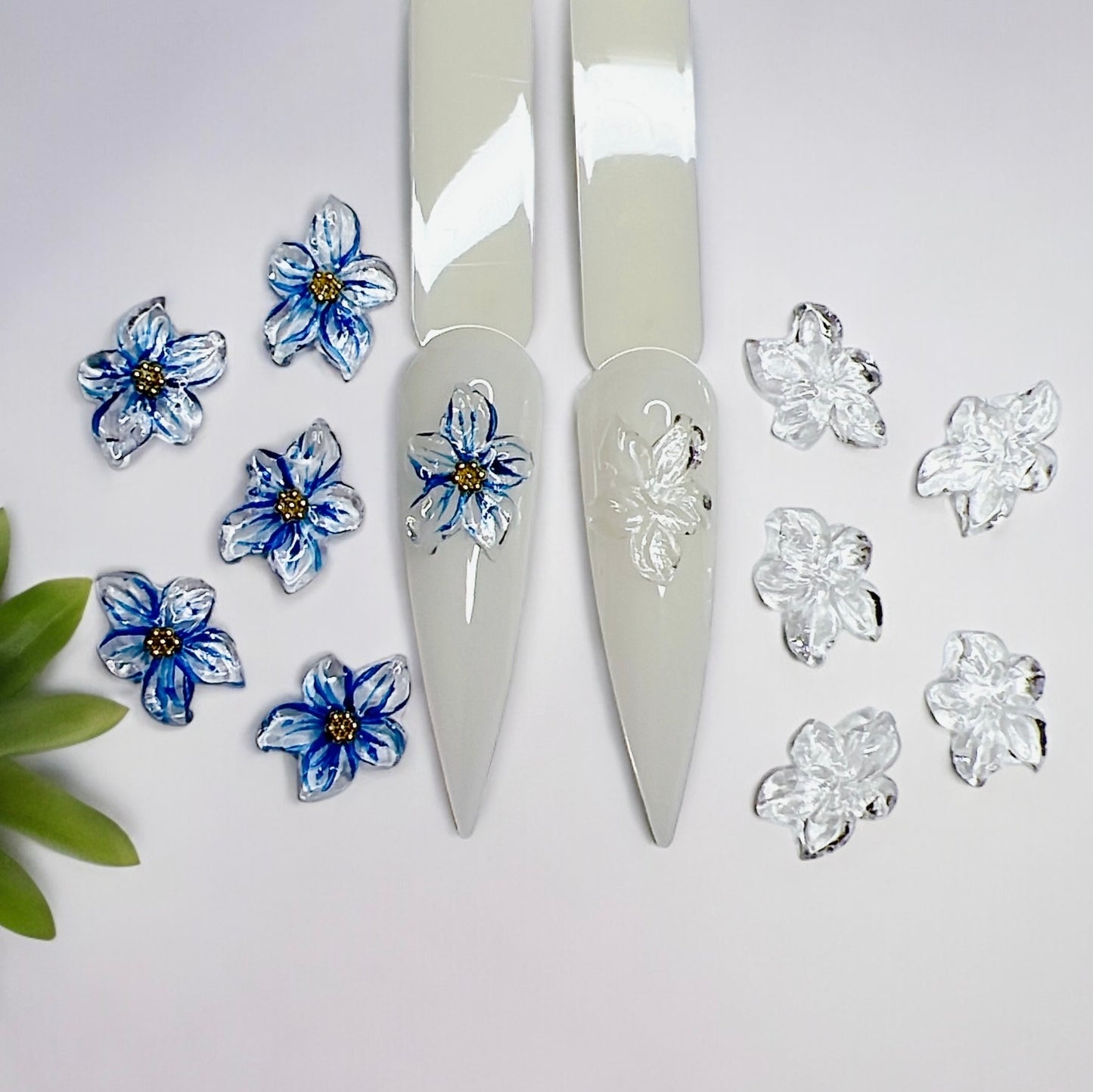 Handmade 3D Gel Flowers - Sculpted 3D Gel Flower