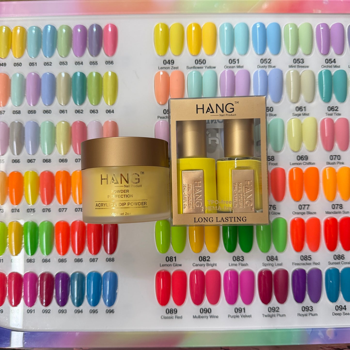 Set 3in1 matching 48 colors Springs/ Macaron / Fall Winter Gel & Regular HANG Collection